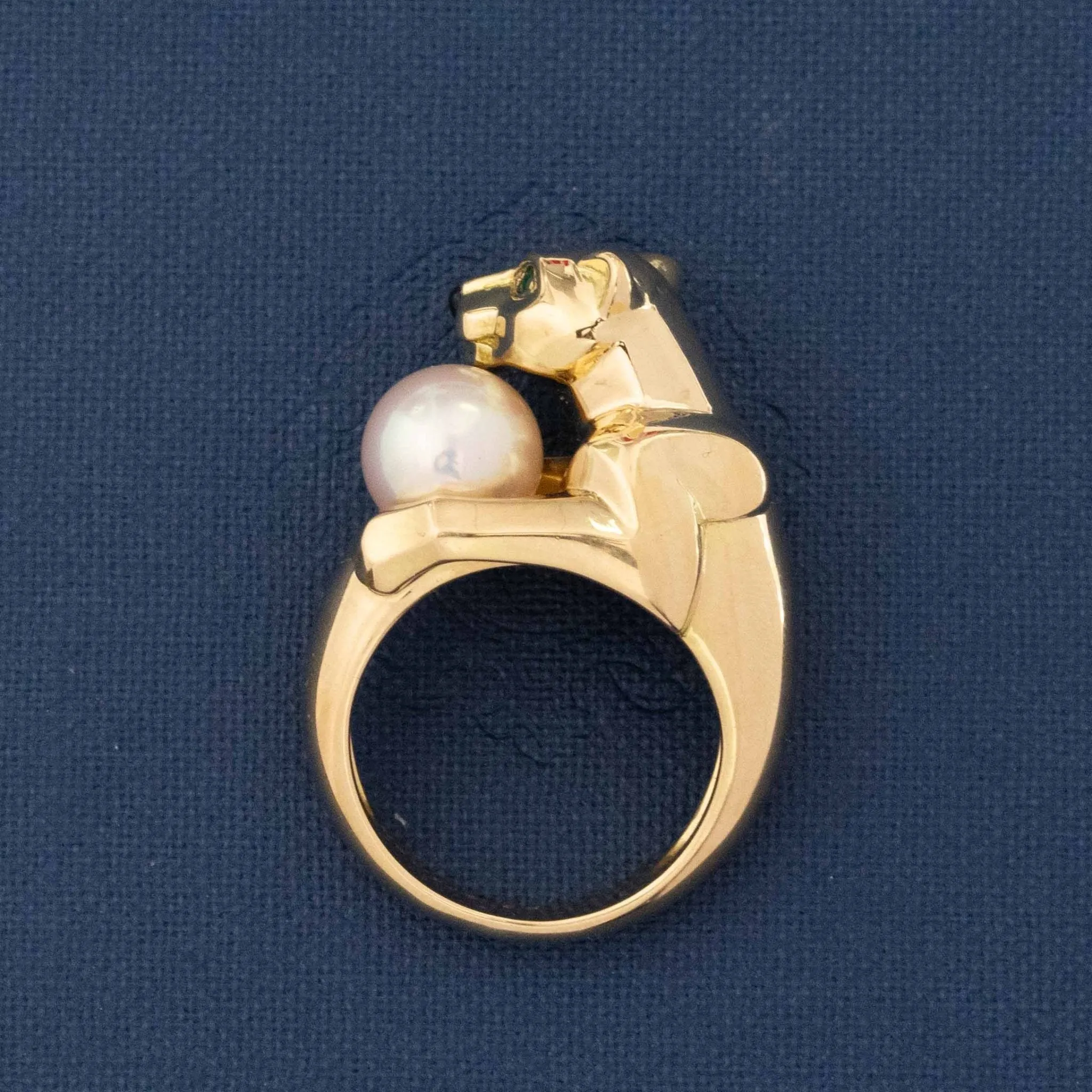 Vintage Panthere Vedra Ring by Cartier