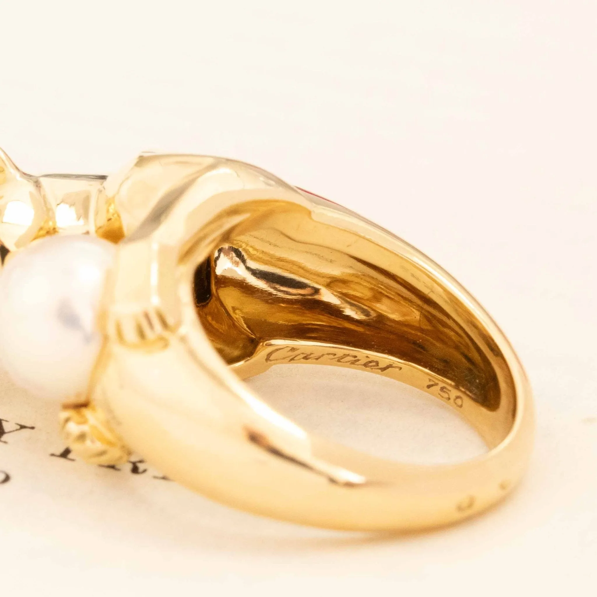 Vintage Panthere Vedra Ring by Cartier