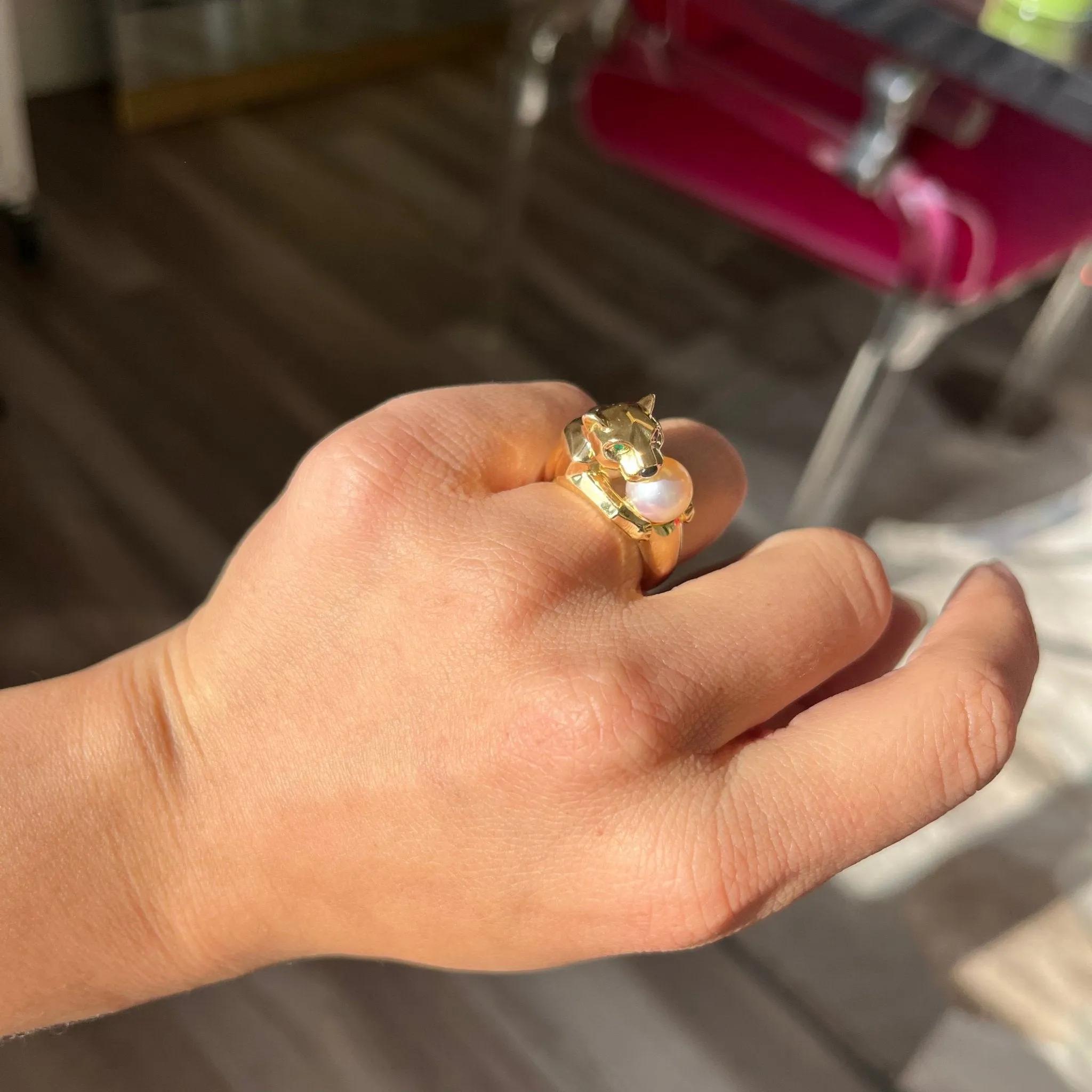 Vintage Panthere Vedra Ring by Cartier