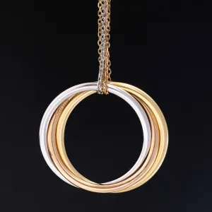 Vintage Trinity Hoop Pendant by Cartier France