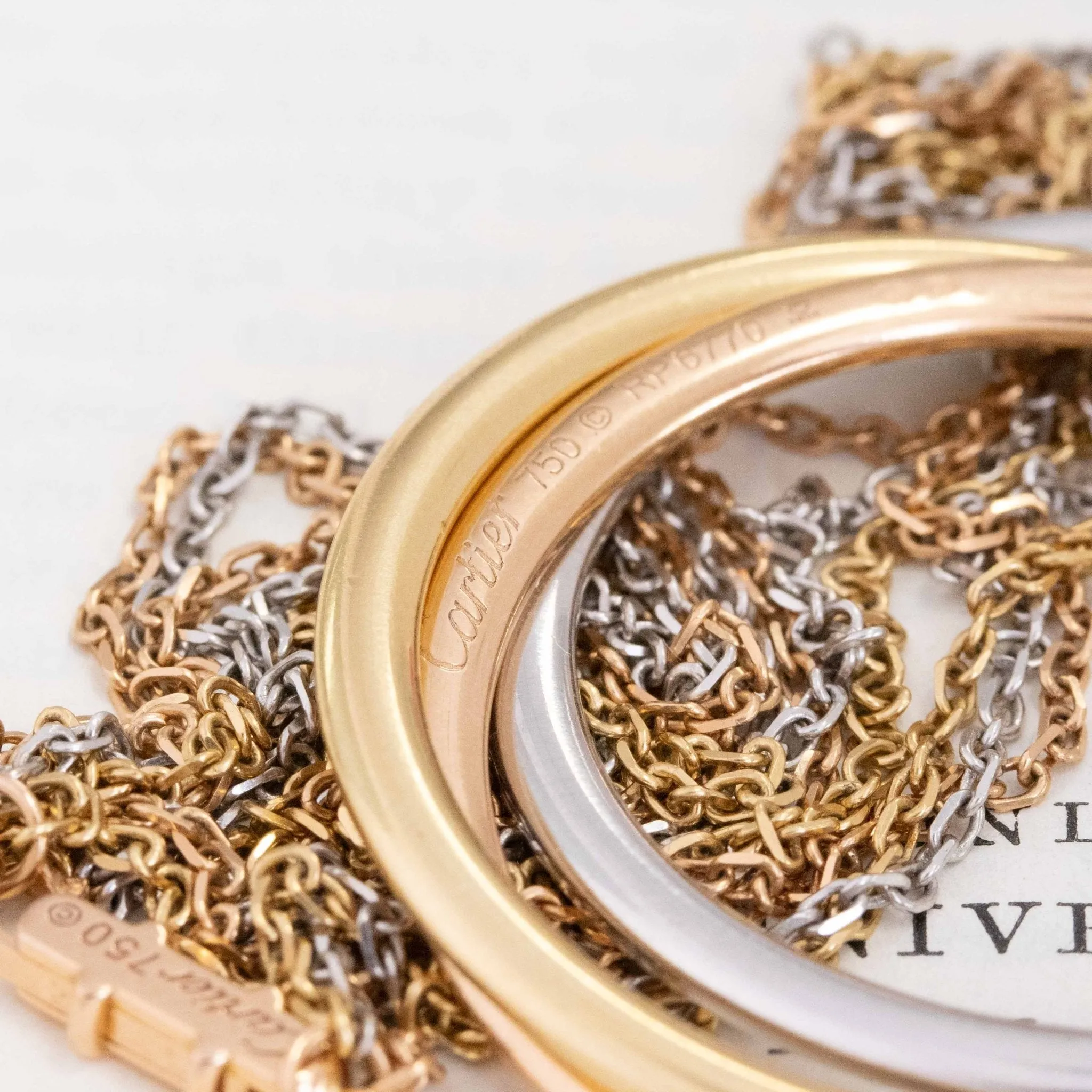 Vintage Trinity Hoop Pendant by Cartier France