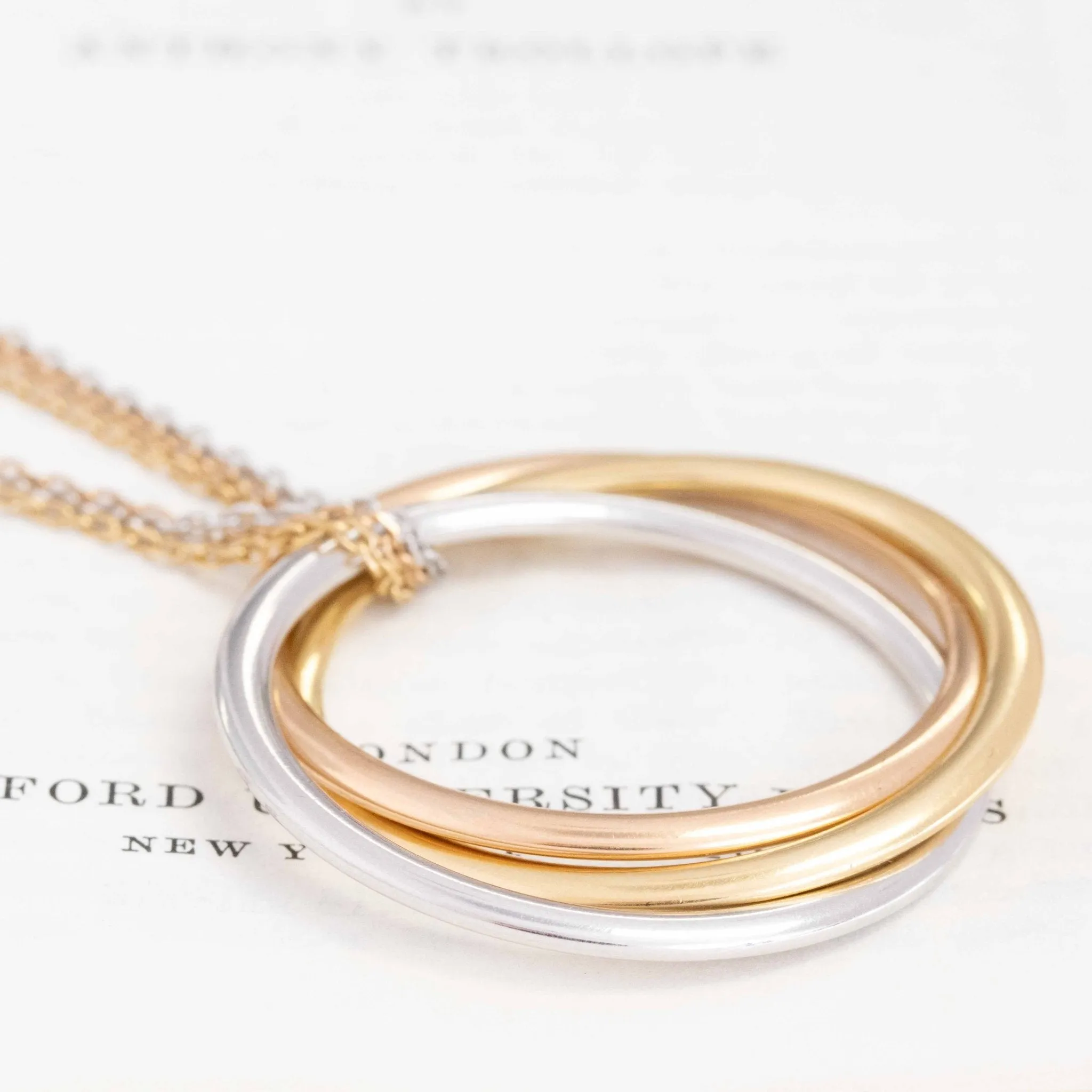 Vintage Trinity Hoop Pendant by Cartier France