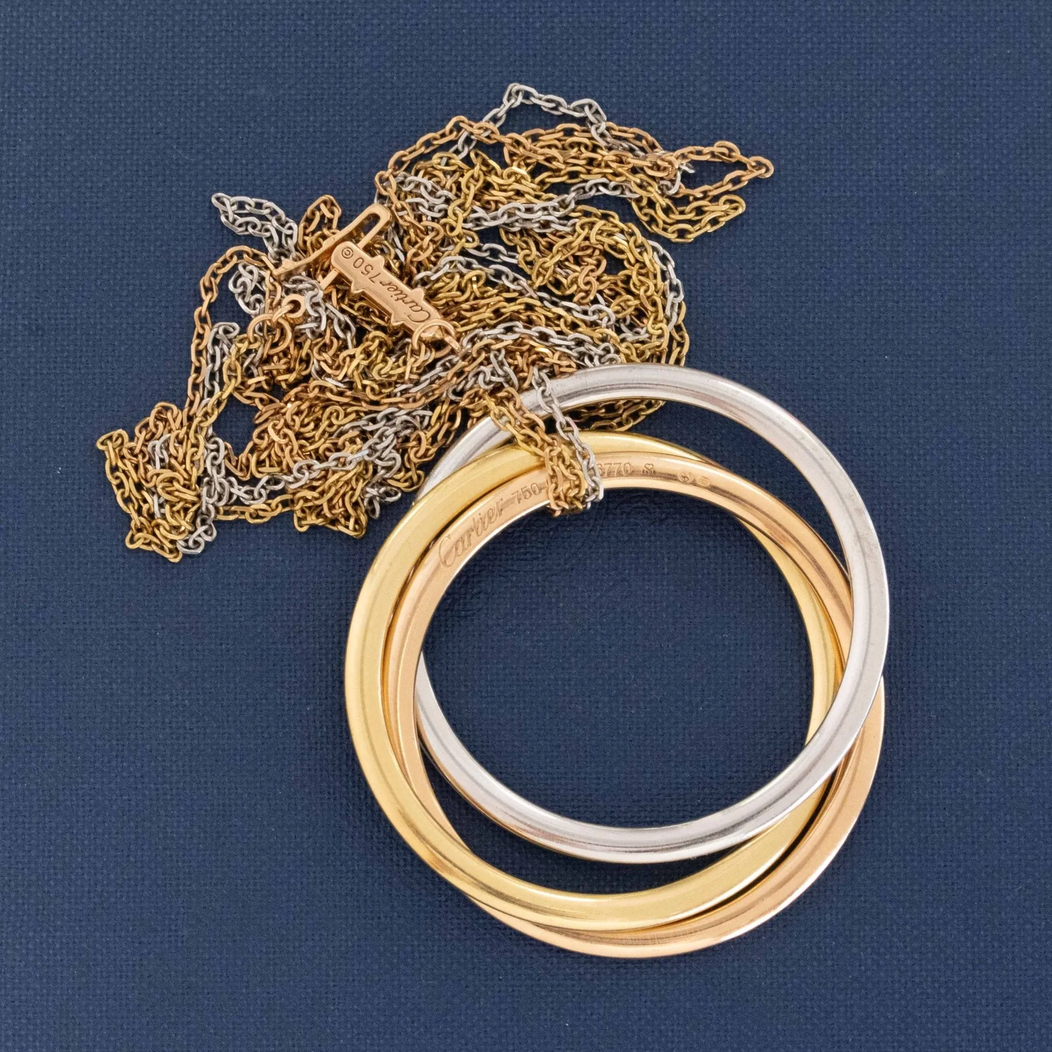 Vintage Trinity Hoop Pendant by Cartier France