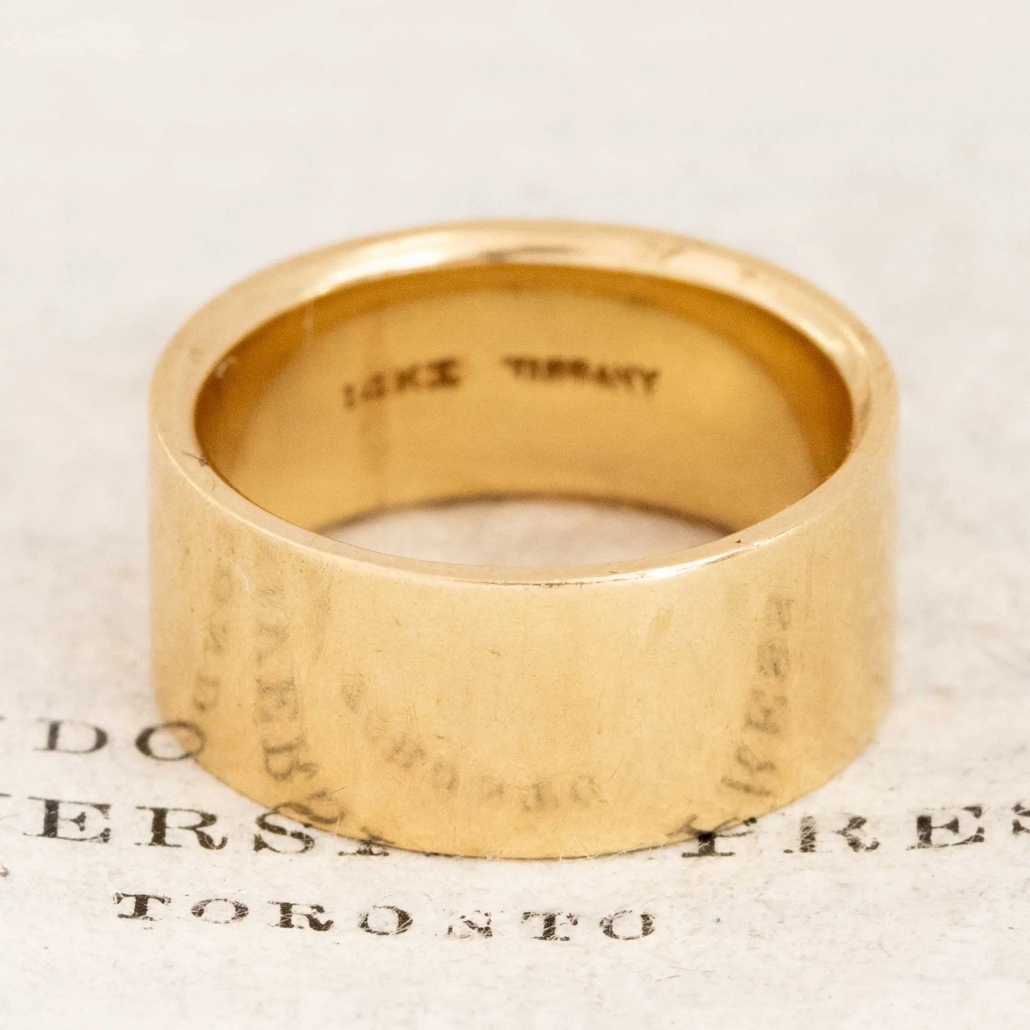 Vintage Wide Gold Band by Tiffany & Co.