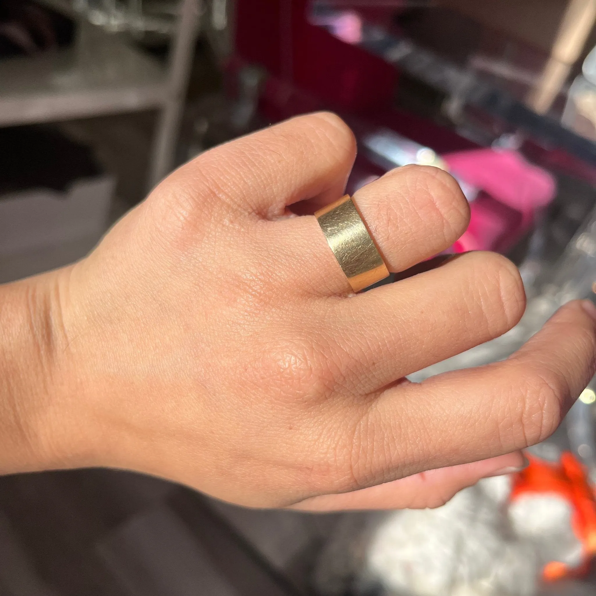 Vintage Wide Gold Band by Tiffany & Co.