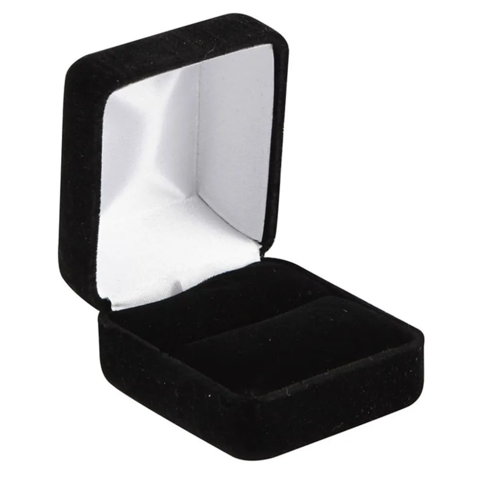 VULCAN Black Titanium Men's Wedding Band Polished Dual Offset Grooves 8mm