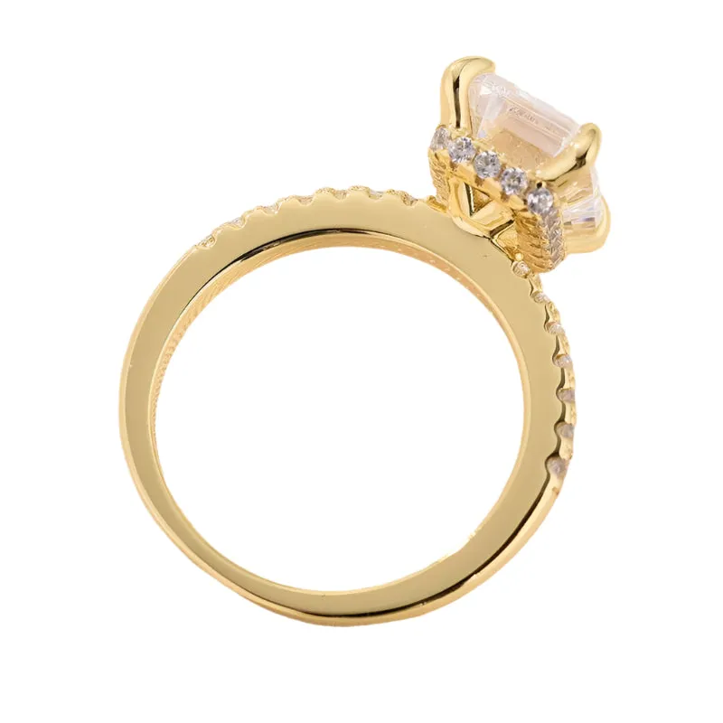 Yellow Gold Emerald Cut Engagement